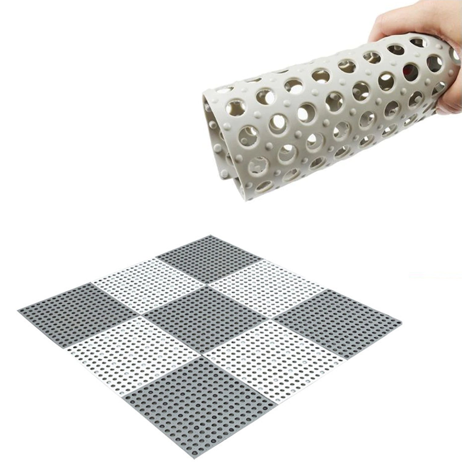 4010 Bath Anti Slip Mat Used While Bathing And Toilet Purposes To Avoid Slippery Floor Surfaces. (Pack Of 6)